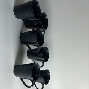 Noritake fine porcelain black on black swirl